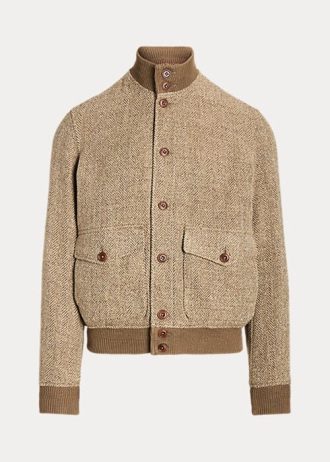 Bruna Ralph Lauren Tweedjackor i linneblandning för män