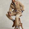 Bruna Ralph Lauren Twill-jackor med bälte för män Bruna Ralph Lauren Twill-jackor med bälte för män