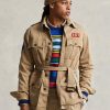 Bruna Ralph Lauren Twill-jackor med bälte för män Bruna Ralph Lauren Twill-jackor med bälte för män