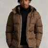 Bruna Ralph Lauren vattenavvisande dunjackor för män Bruna Ralph Lauren vattenavvisande dunjackor för män
