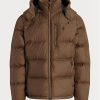 Bruna Ralph Lauren vattenavvisande dunjackor för män Bruna Ralph Lauren vattenavvisande dunjackor för män