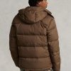 Bruna Ralph Lauren vattenavvisande dunjackor för män Bruna Ralph Lauren vattenavvisande dunjackor för män