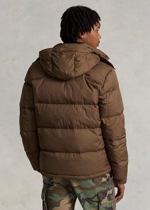 Bruna Ralph Lauren vattenavvisande dunjackor för män Bruna Ralph Lauren vattenavvisande dunjackor för män