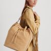 Buff Dam Ralph Lauren Nubuck Stor Andie Handväska Buff Dam Ralph Lauren Nubuck Stor Andie Handväska