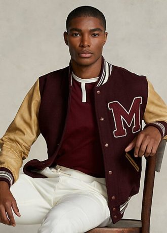 Burgundy Herr Ralph Lauren The Morehouse Collection Jackor