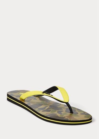 Camo Herr Ralph Lauren Bolt Camo Flip Flops