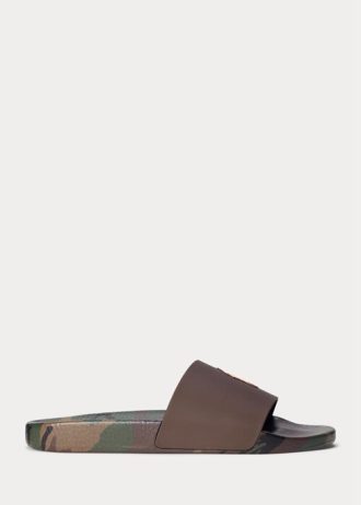 Camo Herr Ralph Lauren Signature Pony Camo Tofflor