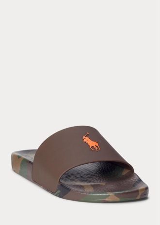 Camo Herr Ralph Lauren Signature Pony Camo Tofflor