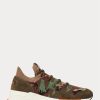 Camo Herr Ralph Lauren Trackster 200II Camo Knit Sneakers