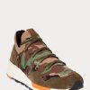 Camo Herr Ralph Lauren Trackster 200II Camo Knit Sneakers