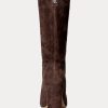 Choklad Ralph Lauren Artizan Mockastövlar för kvinnor Choklad Ralph Lauren Artizan Mockastövlar för kvinnor