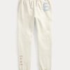 Cream Dam Ralph Lauren The Spelman Collection Fleeceträningsbyxor