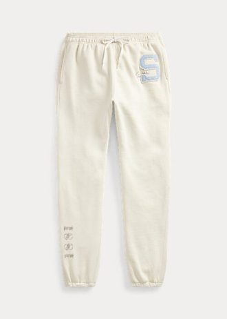 Cream Dam Ralph Lauren The Spelman Collection Fleeceträningsbyxor
