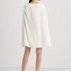 Cream Ralph Lauren Cape Georgette Cocktailklänning för kvinnor Cream Ralph Lauren Cape Georgette Cocktailklänning för kvinnor