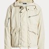 Cream Ralph Lauren Herringbone Huvjackor för män Cream Ralph Lauren Herringbone Huvjackor för män