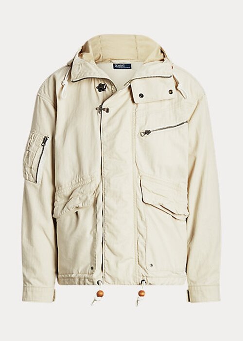 Cream Ralph Lauren Herringbone Huvjackor för män Cream Ralph Lauren Herringbone Huvjackor för män