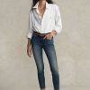 Dark Indigo Dam Ralph Lauren Tompkins Skinny Crop Jeans Dark Indigo Dam Ralph Lauren Tompkins Skinny Crop Jeans