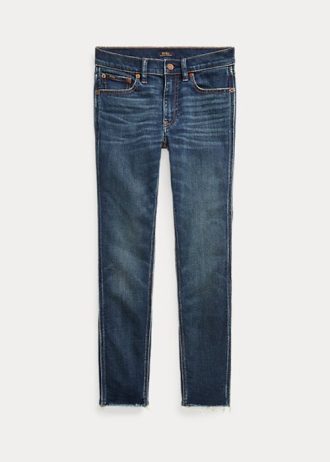 Dark Indigo Dam Ralph Lauren Tompkins Skinny Crop Jeans