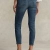 Dark Indigo Dam Ralph Lauren Tompkins Skinny Crop Jeans Dark Indigo Dam Ralph Lauren Tompkins Skinny Crop Jeans