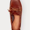 Djupbruna Ralph Lauren Merton läderskor för män Djupbruna Ralph Lauren Merton läderskor för män