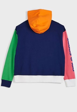 Flerfärgad dam Ralph Lauren Color Block Pocket Detail Hoodie