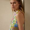 Flerfärgad dam Ralph Lauren Darby Linne Voile Halter blus Toppar Flerfärgad dam Ralph Lauren Darby Linne Voile Halter blus Toppar