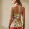 Flerfärgad dam Ralph Lauren Darby Linne Voile Halter blus Toppar Flerfärgad dam Ralph Lauren Darby Linne Voile Halter blus Toppar