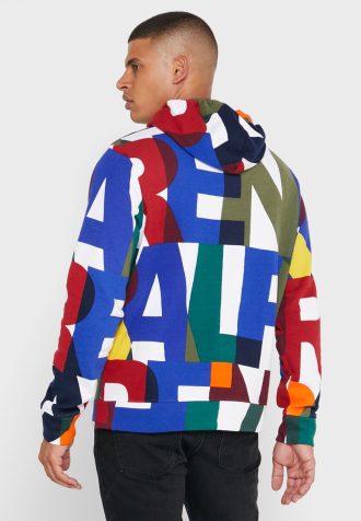 Flerfärgad Ralph Lauren Color Block hoodie för män