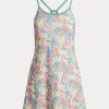 Flerfärgad Ralph Lauren Floral Jersey Racerback-klänning för kvinnor Flerfärgad Ralph Lauren Floral Jersey Racerback-klänning för kvinnor