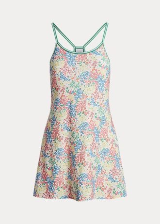 Flerfärgad Ralph Lauren Floral Jersey Racerback-klänning för kvinnor