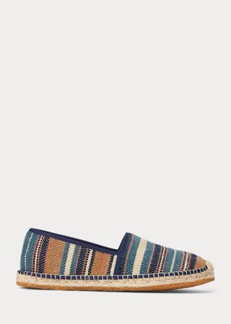 Flerfärgad Ralph Lauren handvävd Jacquard Espadrille för män