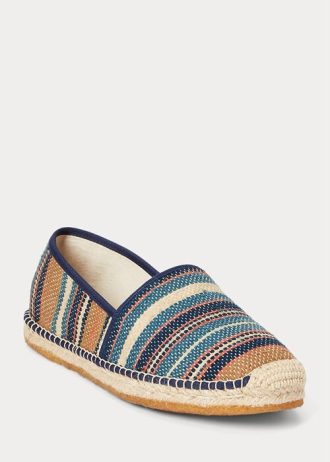 Flerfärgad Ralph Lauren handvävd Jacquard Espadrille för män