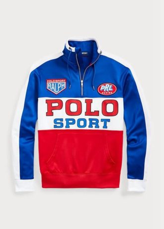 Flerfärgad Ralph Lauren Polo sportfleecetröja för män