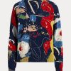Flerfärgad Ralph Lauren Print bomullströjor med rund hals för kvinnor Flerfärgad Ralph Lauren Print bomullströjor med rund hals för kvinnor