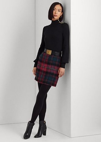 Flerfärgad Ralph Lauren Rutig Mohair Pennskjolar för kvinnor Flerfärgad Ralph Lauren Rutig Mohair Pennskjolar för kvinnor