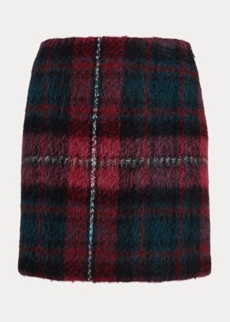 Flerfärgad Ralph Lauren Rutig Mohair Pennskjolar för kvinnor Flerfärgad Ralph Lauren Rutig Mohair Pennskjolar för kvinnor