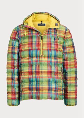 Flerfärgad Ralph Lauren Rutig Packable vattenavvisande jackor för män