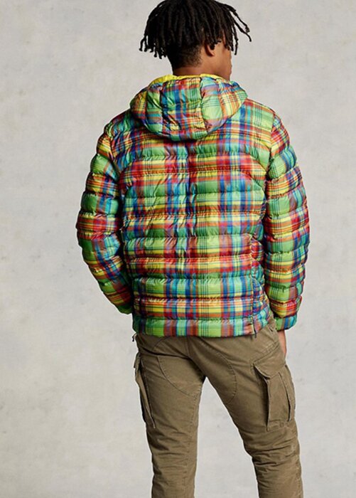 Flerfärgad Ralph Lauren Rutig Packable vattenavvisande jackor för män Flerfärgad Ralph Lauren Rutig Packable vattenavvisande jackor för män