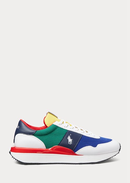 Flerfärgad Ralph Lauren Train 89 färgblockade sneakers för män Flerfärgad Ralph Lauren Train 89 färgblockade sneakers för män