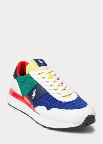 Flerfärgad Ralph Lauren Train 89 färgblockade sneakers för män