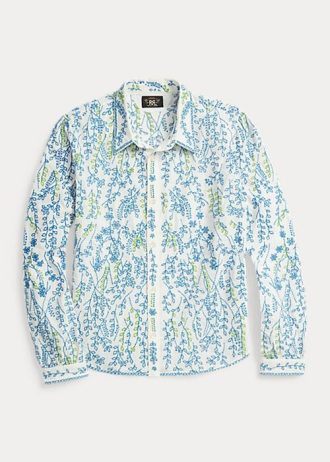 Flerfärgade blusskjortor i bomull från Ralph Lauren med blommor och broderier för kvinnor