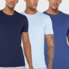 Flerfärgade mäns Ralph Lauren 3-pack olika T-shirts med rund hals