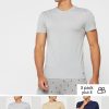 Flerfärgade mäns Ralph Lauren 3-pack olika T-shirts med rund hals