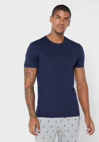 Flerfärgade mäns Ralph Lauren 3-pack olika T-shirts med rund hals
