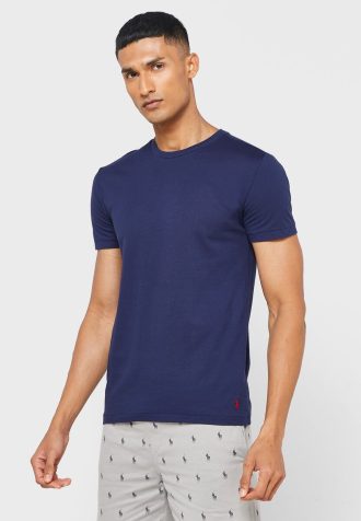 Flerfärgade mäns Ralph Lauren 3-pack olika T-shirts med rund hals Flerfärgade mäns Ralph Lauren 3-pack olika T-shirts med rund hals