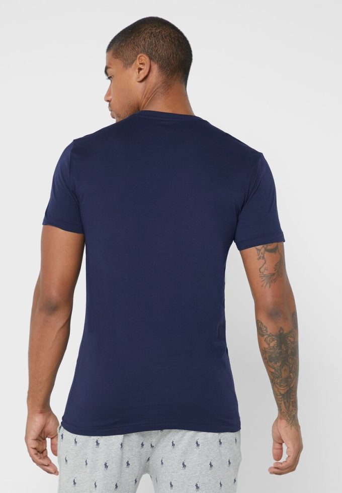 Flerfärgade mäns Ralph Lauren 3-pack olika T-shirts med rund hals
