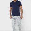 Flerfärgade mäns Ralph Lauren 3-pack olika T-shirts med rund hals