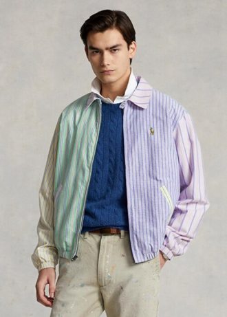 Flerfärgade Ralph Lauren Bayport Randiga Oxford Roliga Jackor för män