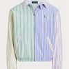 Flerfärgade Ralph Lauren Bayport Randiga Oxford Roliga Jackor för män