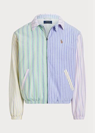 Flerfärgade Ralph Lauren Bayport Randiga Oxford Roliga Jackor för män